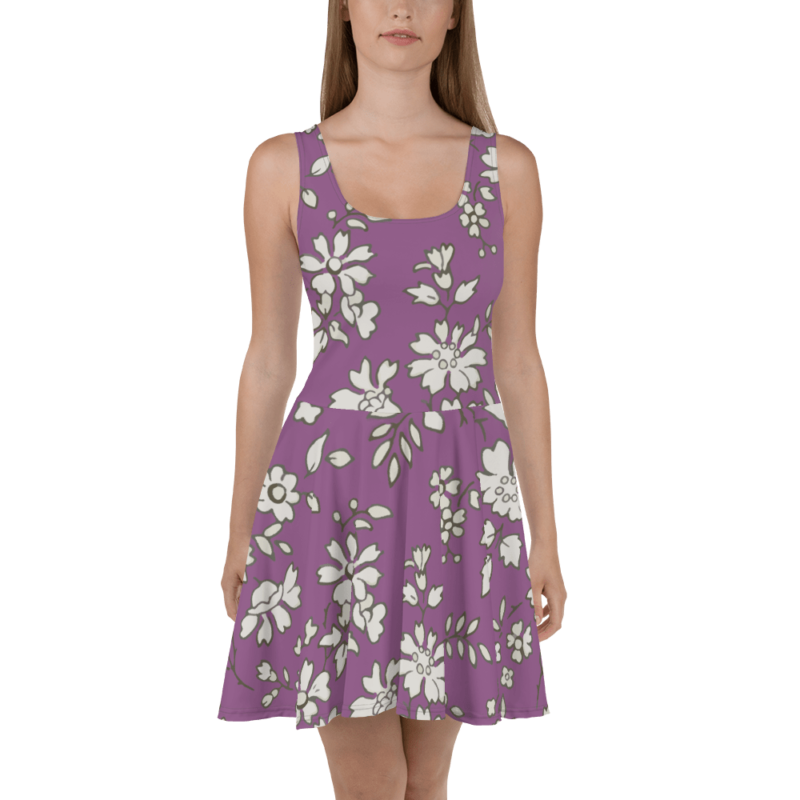 Oxyd Liby Chapel Violet Skater Dress